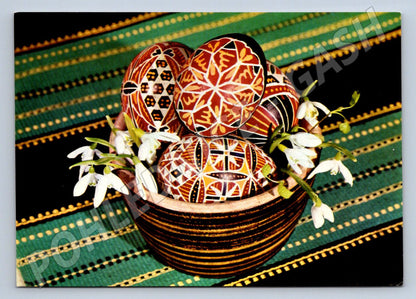 Pohlednice kraslice a sněženky Veselé Velikonoce (M2738)