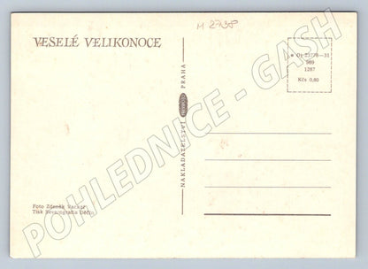 Pohlednice kraslice a sněženky Veselé Velikonoce (M2738)