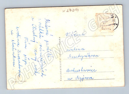 Pohlednice zimní krajina Vánoce Nový rok (M27391)