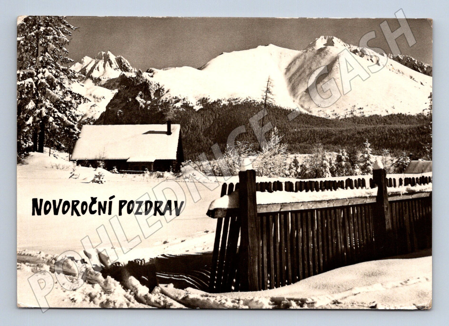 Pohlednice Československo Novoroční pozdrav hory (M27396)