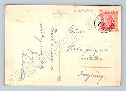Pohlednice Stráž zimní krajina Vánoce 1939 (M27399)