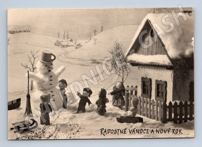 Pohlednice Vánoční Radostné Vánoce a Nový Rok 1941 (M27400)