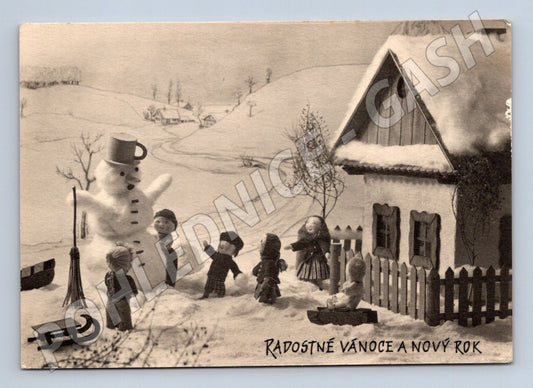 Pohlednice Vánoční Radostné Vánoce a Nový Rok 1941 (M27400)