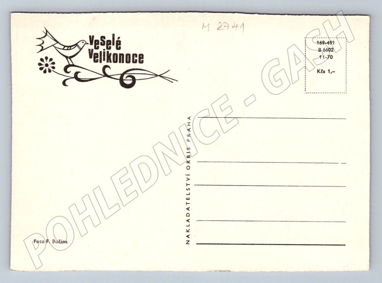 Pohlednice kraslice a pomlázka etnografie (M2741)