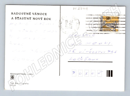 Pohlednice Josef Lada zimní motiv 1968 (M27411)