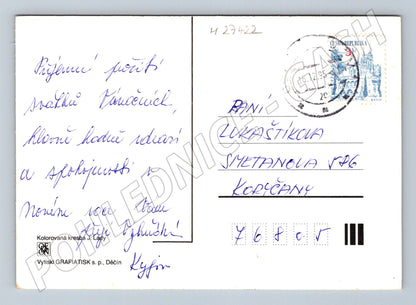 Pohlednice Josef Lada zimní trh 1995 (M27422)
