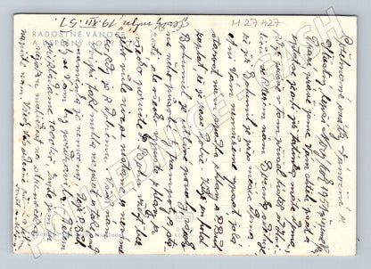 Pohlednice Zimní vesnice Josef Lada 1945 (M27427)