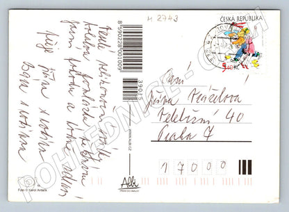 Pohlednice kraslice a jarní květiny (M2743)