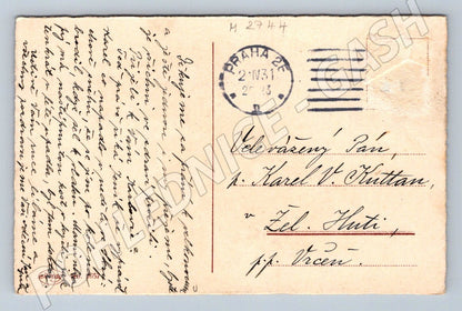 Pohlednice hudebníci Veselé Velikonoce vintage (M2744)