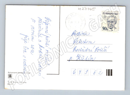 Pohlednice Josef Lada Tři králové zasněžená vesnice 1958 (M27445)