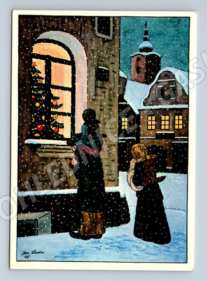 Pohlednice Vánoční motiv Josef Lada 1982 (M27448)