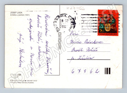 Pohlednice České Vánoce Josef Lada (M27456)