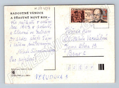 Pohlednice Josef Lada zimní vesnice 1933 (M27459)