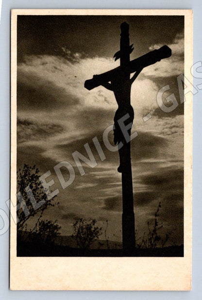 Pohlednice Ježíš na kříži náboženský motiv (M2746)