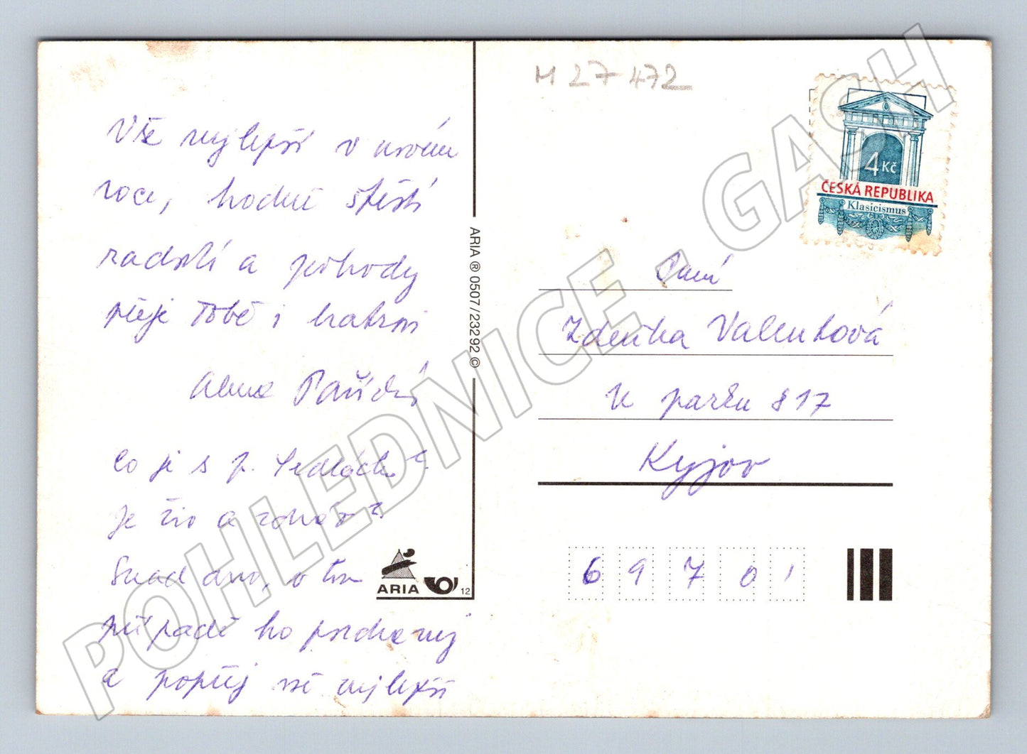 Pohlednice Vánoční betlém 1990 (M27472)