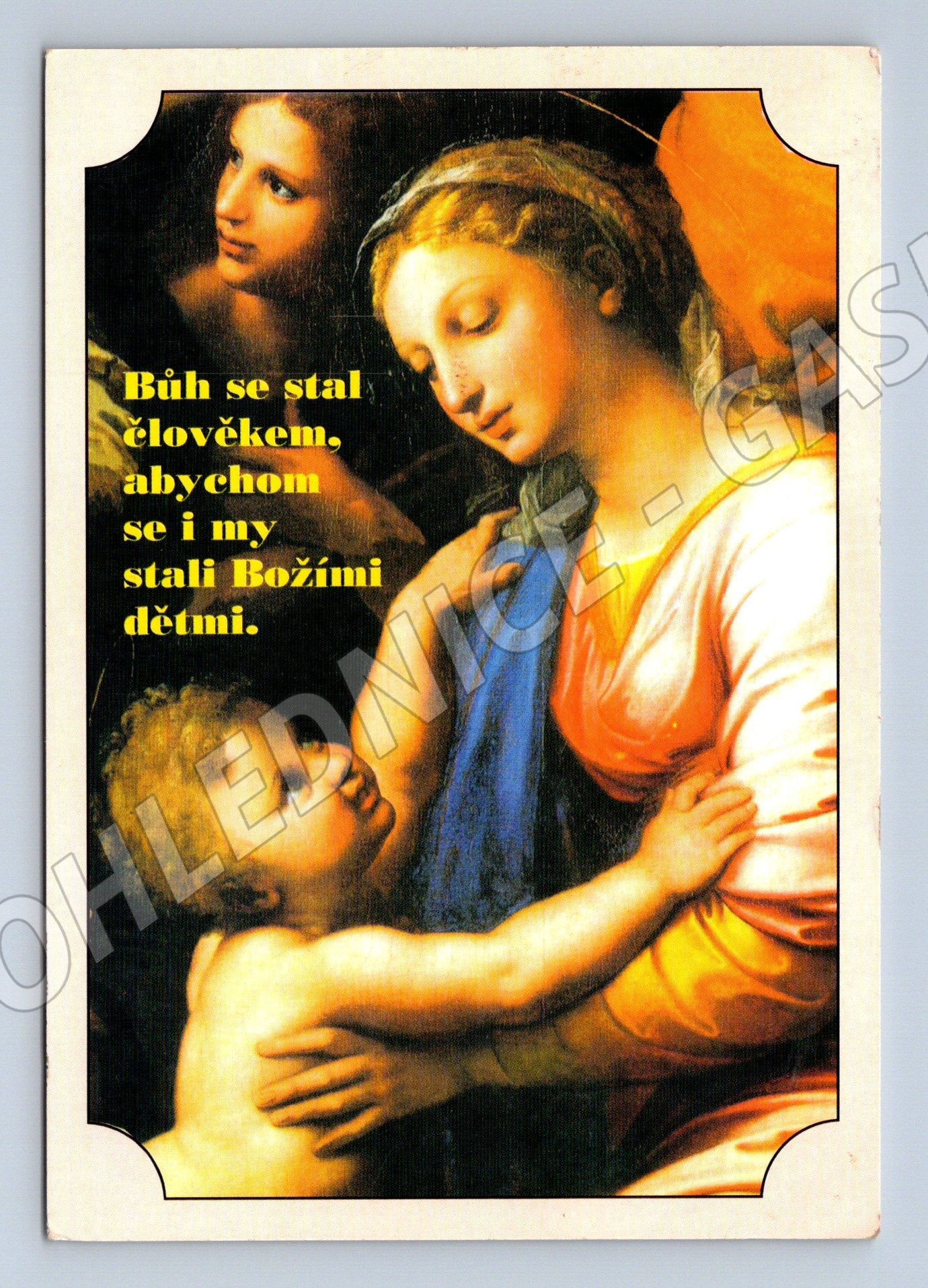 Pohlednice Vánoční s náboženským motivem 1997 (M27473)