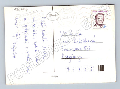 Pohlednice Vánoční s andělíčky 1993 (M27484)