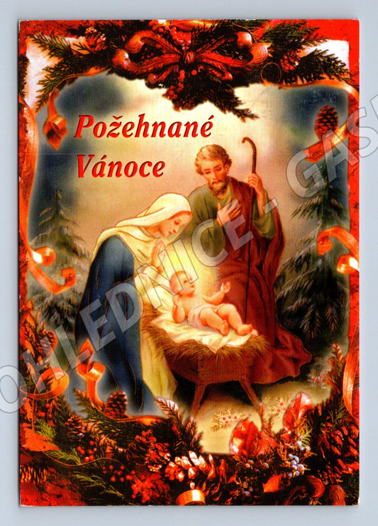 Pohlednice Vánoční motiv Svatá rodina 2012 (M27486)
