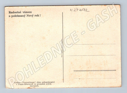 Pohlednice Vánoce Narození Ježíše Vincentinum (M27492)