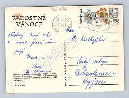Pohlednice Železný Brod mechanický betlém 1971 (M27494)