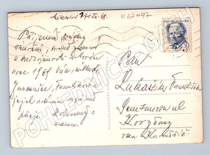 Pohlednice Vánoce loutky Radostné Vánoce 1974 (M27497)