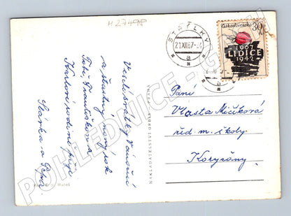 Pohlednice Vánoční betlém 1967 (M27498)
