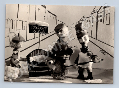 Pohlednice loutky Vánoce Šťastné Vánoce 1965 (M27507)