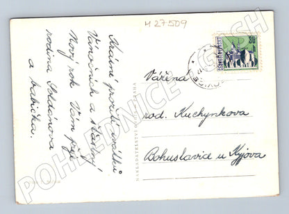 Pohlednice Tři králové vánoční motiv 1949 (M27509)