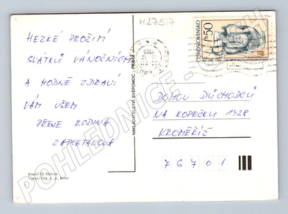 Pohlednice Tři králové vánoční motiv 1995 (M27517)