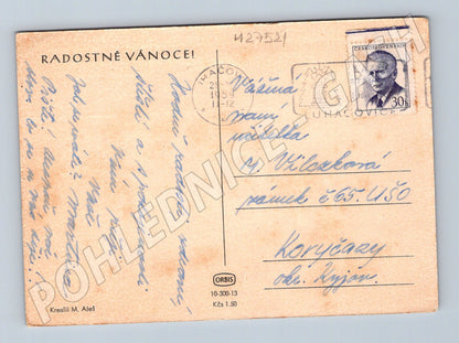 Pohlednice Sv. Dorota zimní motiv 1959 (M27521)