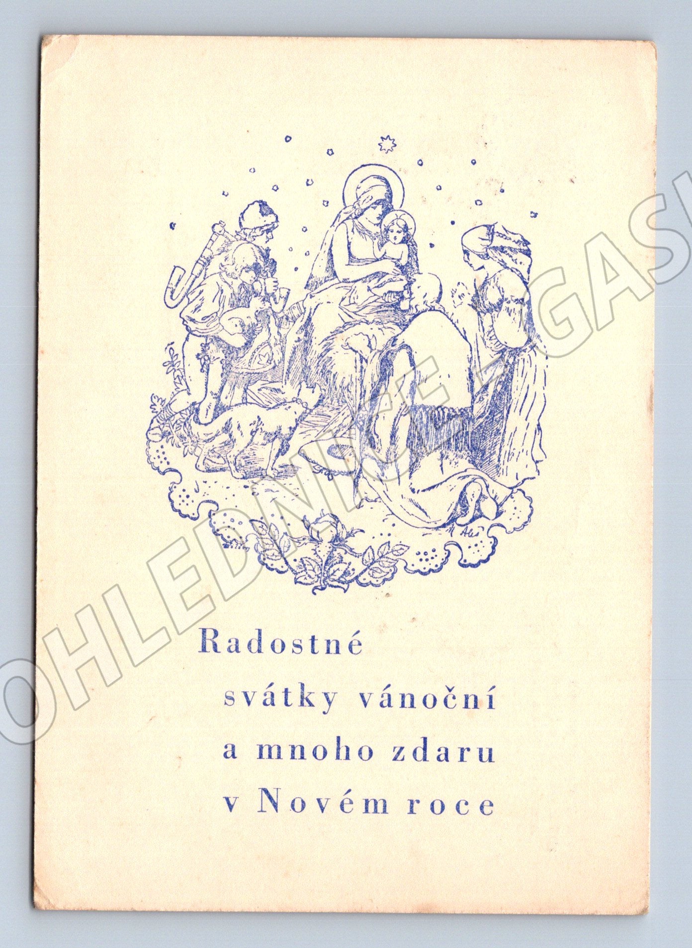 Pohlednice vánoční přání 1932 (M27523)