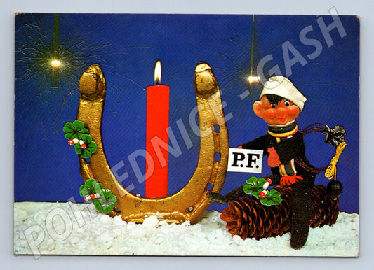 Pohlednice Novoroční kominík podkova PF (M27531)