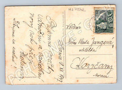 Pohlednice Tři králové Vlastimil Rada 1947 (M27542)