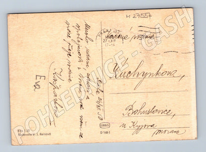Pohlednice Radostné Vánoce děti s ovečkou 1917 (M27554)