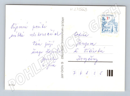 Pohlednice Velikonoce kuře vejce Koryčany (M27563)