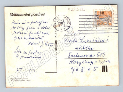 Pohlednice Velikonoční vajíčka 1983 (M27572)