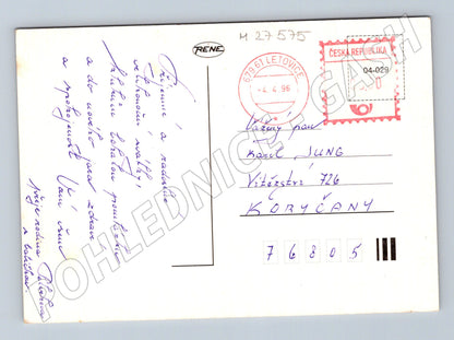 Pohlednice Velikonoce kuřátka a ptáček 1996 (M27575)