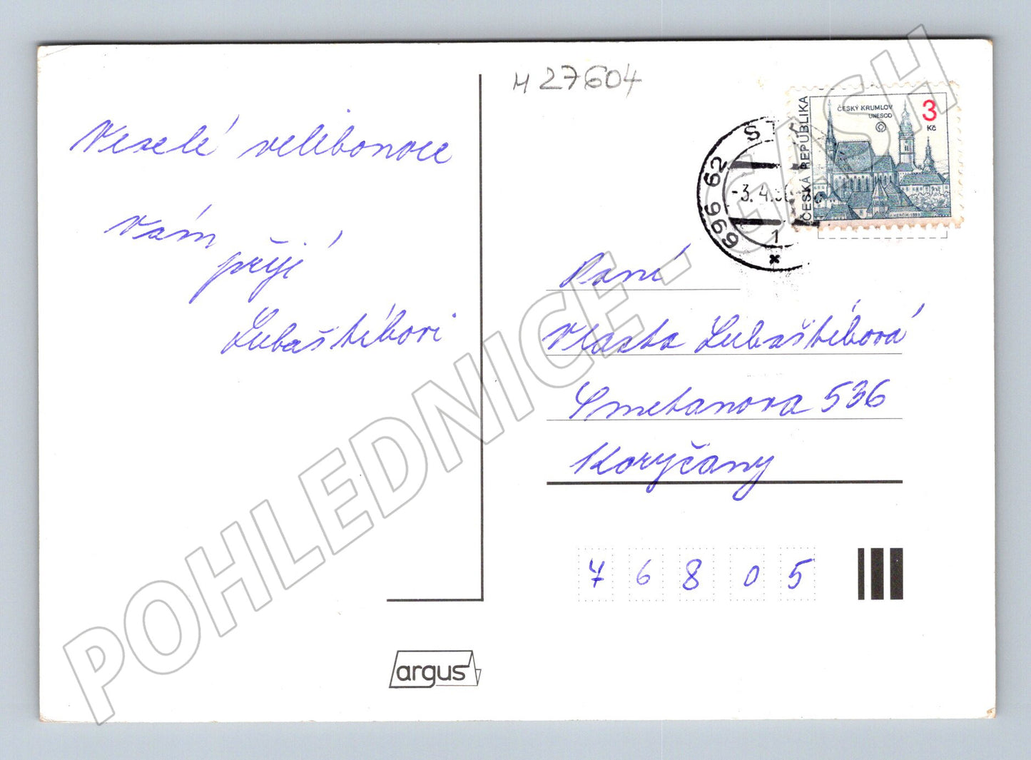 Pohlednice Velikonoce kuřátka kočičky 1969 (M27604)