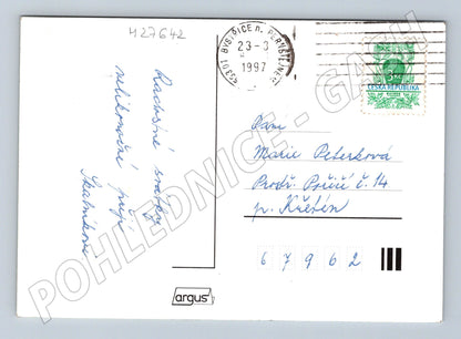 Pohlednice Velikonoční zajíčci a květiny 1997 (M27642)