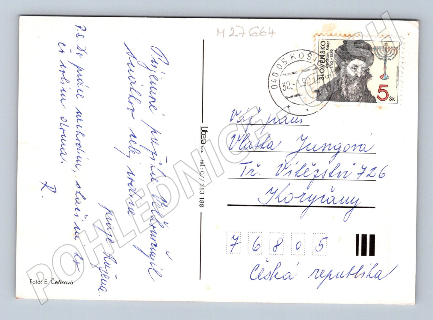 Pohlednice Slovensko Velikonoce vejce 1990s (M27664)