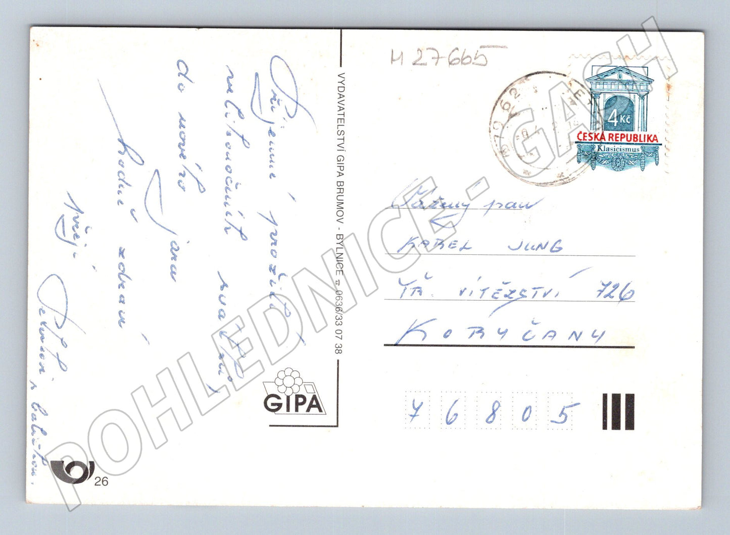 Pohlednice Velikonoční motiv 2000 (M27665)