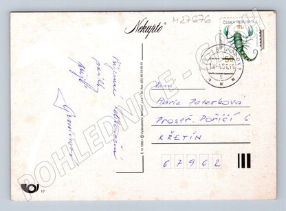 Pohlednice Velikonoční pozdrav kostel ovečky 1993 (M27676)