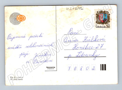 Pohlednice Velikonoce vejce džbán větve 1979 (M27686)