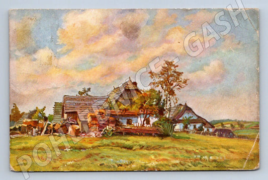 Postcard country cottage Protectorate (M2769)