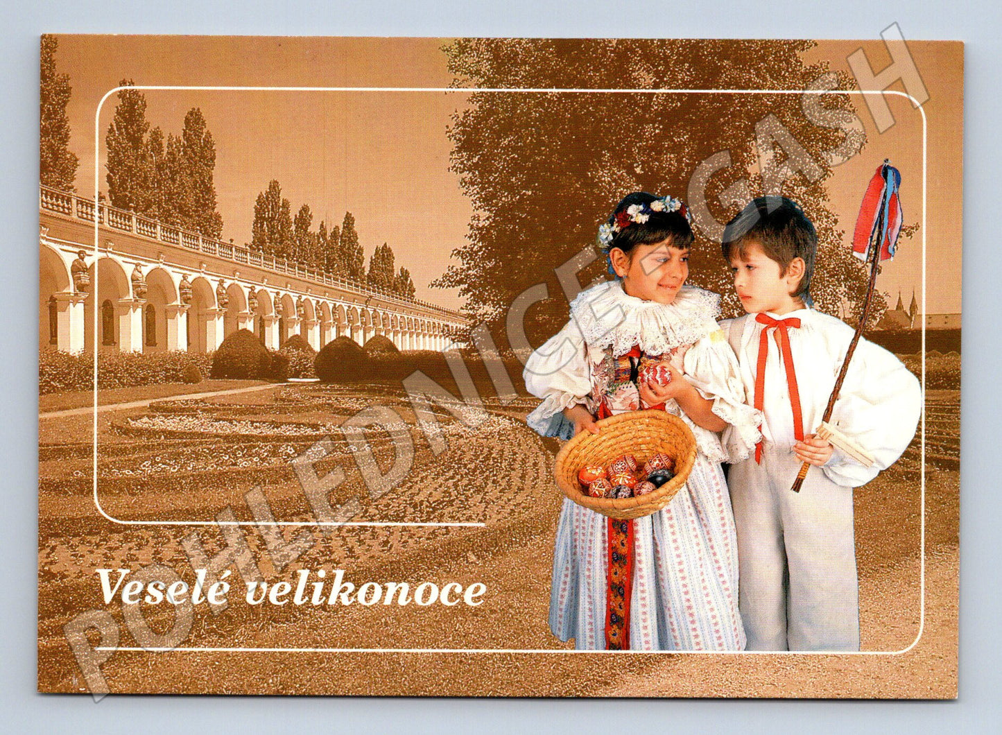 Pohlednice Kroměříž Květná zahrada velikonoce (M27696)