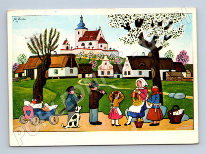 Pohlednice Josef Lada Velikonoce 50. léta (M27714)