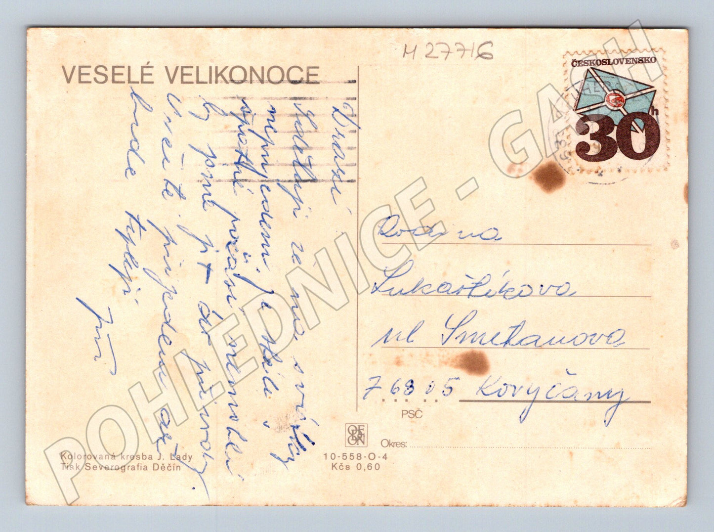 Pohlednice Josef Lada Velikonoce (M27716)
