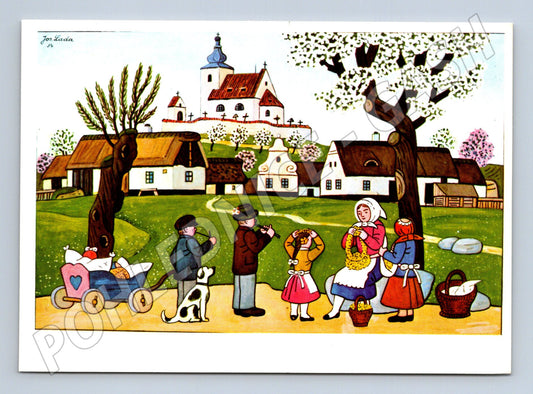 Pohlednice Jos. Lada - Vesnice 1956 (M27720)