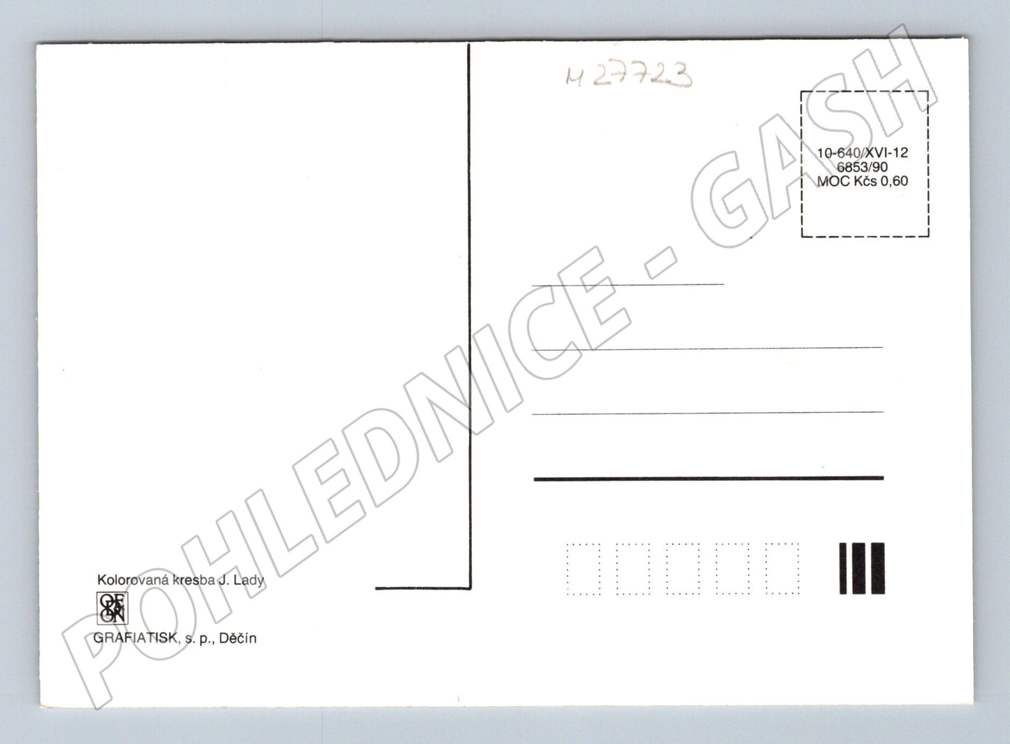 Pohlednice Josef Lada babička a vnučka metlení (M27723)