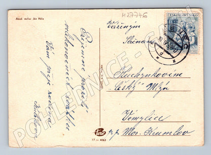 Pohlednice Velikonoční pozdrav lidé v kroji 1932 (M27746)